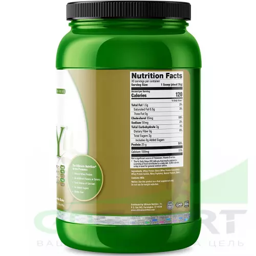  Ultimate Nutrition Clean Whey Protein Blend 910 г, Ванильный крем