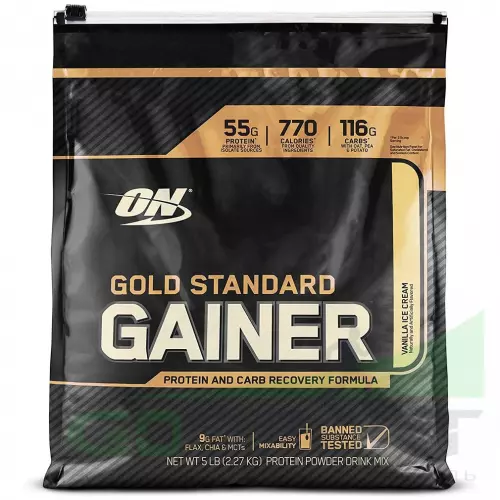Гейнер OPTIMUM NUTRITION Gold Standard Gainer 2270 г, Ванильное мороженное