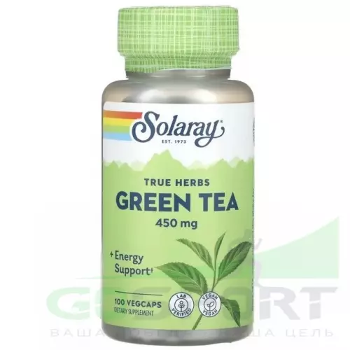  Solaray Green Tea 450 mg 100 вегетарианских капсул