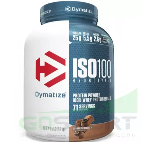  DYMATIZE Dymatize ISO100 Hydrolyzed 2300 г, Шоколад