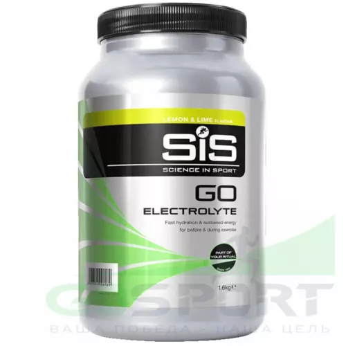 Изотоник SCIENCE IN SPORT (SiS) GO Electrolyte Powder 1600 г, Лимон-Лайм