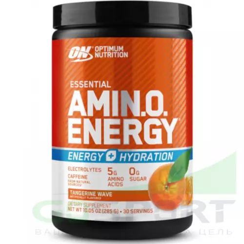 Аминокислоты OPTIMUM NUTRITION Essential Amino Energy + Electrolytes 285 г, Мандариновая волна