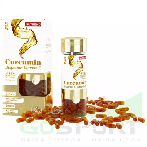  NUTREND CURCUMIN + BIOPERINE + VITAMIN D 60 капсул