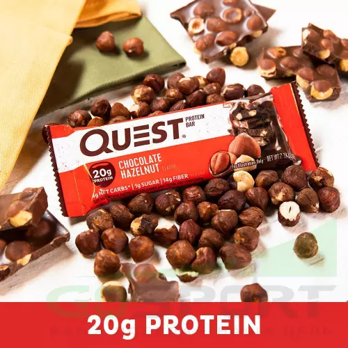 Протеиновый батончик Quest Nutrition Quest Bar 60 г, Шоколад с лесными орехами