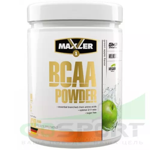 БСАА MAXLER BCAA Powder 2:1:1 Sugar Free EU 420 г, Зеленое яблоко