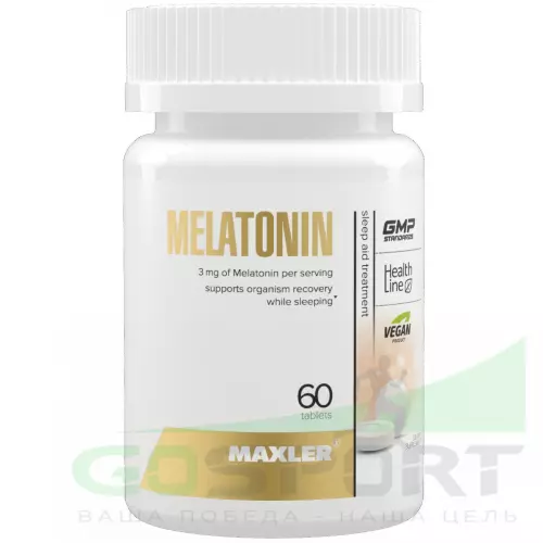  MAXLER Melatonin 60 таблеток, Нейтральный