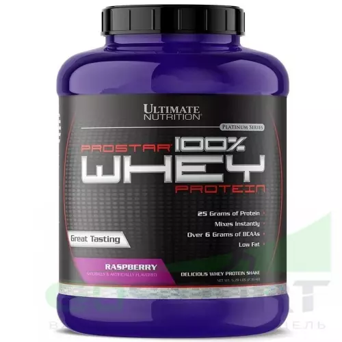  Ultimate Nutrition Prostar Whey 2390 г, Малина