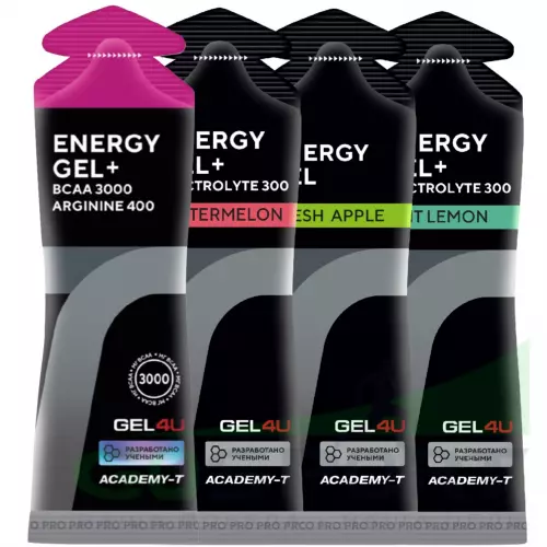 Гель питьевой GEL4U Energy Gel 4 х 60 г, 4 вкуса