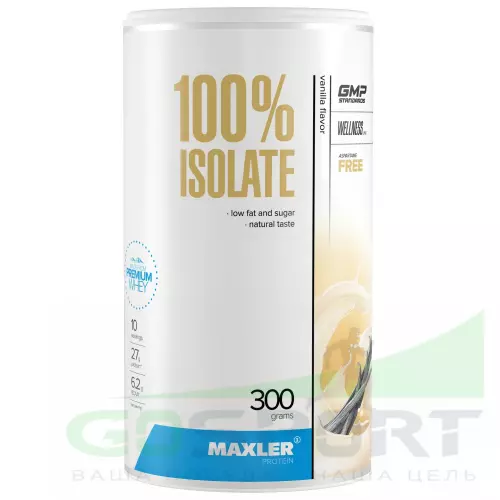  MAXLER Протеин сывороточный изолят 300 г, Ваниль