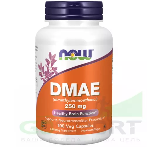  NOW FOODS DMAE 250 mg 100 веган капсул