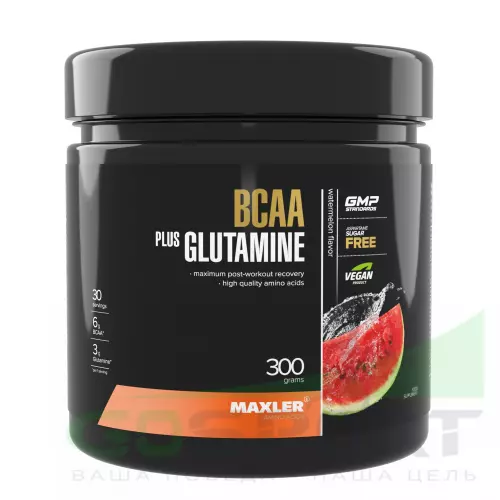 БСАА MAXLER BCAA + Glutamine 300 g 2:1:1 300 г, Арбуз