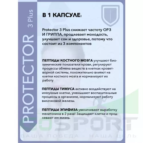  Vitual Laboratories Protector 3 Plus 60 капсул