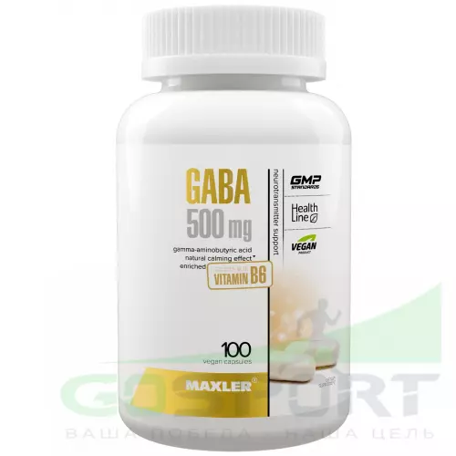  MAXLER GABA 500 mg 100 веган капсул