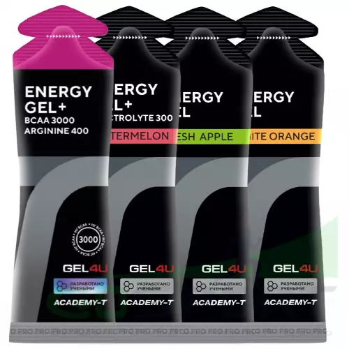 Гель питьевой GEL4U Energy Gel 4 х 60 г, 4 вкуса