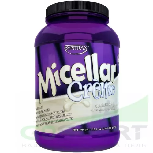 Казеиновый протеин SYNTRAX Micellar Creme 907 г, Ванильно-молочный коктейль