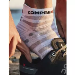 Compressport Носки Run Ultralight Low V4 White Alloy Компрессионные носки
