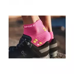 Compressport Носки V4 Run Low Pink/Primerose Компрессионные носки