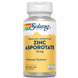 Solaray Zinc Asporotate 15 mg Цинк