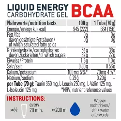 SPONSER LIQUID ENERGY BCAA Гели с аминокислотами