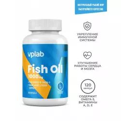 VP Laboratory Fish Oil, омега 3, витамины А, D, Е Omega 3