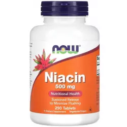 NOW FOODS Niacin 500 mg Витамины группы B