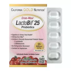 California Gold Nutrition Lactobif 25 Probiotics Пробиотики