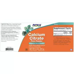 NOW FOODS Calcium Citrate Powder  8 oz Кальций