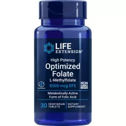 Life Extension High Potency Optimized Folate 8500 mcg DFE Витамины группы B