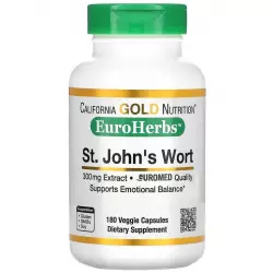 California Gold Nutrition St. John's Wort, EuroHerbs, 300 mg Экстракты