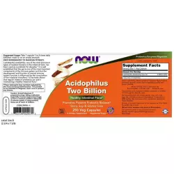 NOW FOODS 4х6 Acidophilus - Ацидофилус Пробиотики