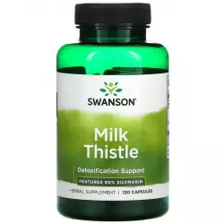 Swanson Milk Thistle - Features 80% Silymarin ЖКТ (Желудочно-Кишечный Тракт)
