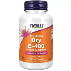 NOW FOODS DRY E-400 d-alpha Tocopheryl Витамин E