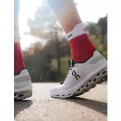 Compressport Носки V4 Run Hi Red White Компрессионные носки