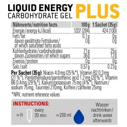 SPONSER LIQUID ENERGY PLUS 35mg caffeine Гели с кофеином