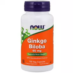 NOW Ginkgo Biloba – Гинкго Билоба 60 мг Экстракты