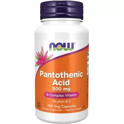 NOW FOODS Pantothenic Acid – Пантотеновая Кислота 500 мг Витамины группы B