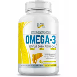 Proper Vit Wild Caught Omega 3 Fish oil 1000mg Lemon Flavor EPA 180mg DHA 120mg Omega 3