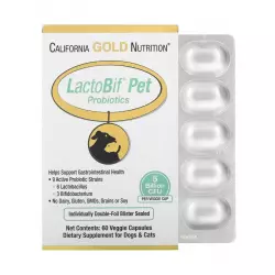 California Gold Nutrition LactoBif Pet Probiotics Пробиотики