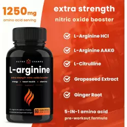 NUTRA CHAMPS L-Arginine 1500 mg Аргинин-Цитрулин