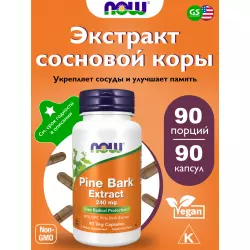 NOW FOODS Pine Bark Extract 240 mg Экстракты