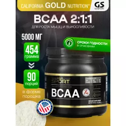 California Gold Nutrition BCAA Powder, AjiPure, Branched Chain Amino Acids BCAA 2:1:1