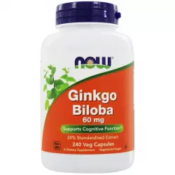 NOW FOODS Ginkgo Biloba 60 mg Экстракты