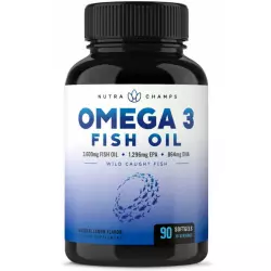 NUTRA CHAMPS Omega 3 Fish Oil Omega 3, Жирные кислоты