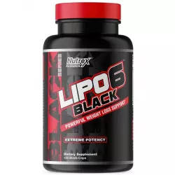 NUTREX Lipo-6 Black Powerful weight loss support (Yohimbine) Жиросжигатели