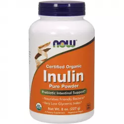NOW Inulin Powder Org Pure Fos 8oz Пребиотики