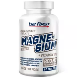 Be First Magnesium + B6 (магний бисглицинат хелат + Б6) Магний