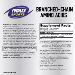 NOW FOODS Branched-Chain Amino Acids Комплексы аминокислот