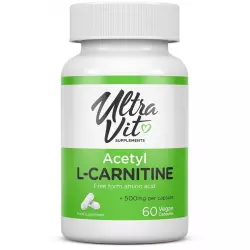 UltraVit Acetyl-L-Carnitine 500mg Карнитин в таблетках