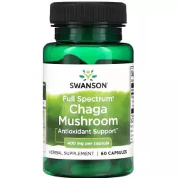 Swanson Full Spectrum Chaga Mushroom 400 mg Экстракты