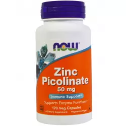 NOW FOODS Zinc Picolinate - Цинк 50 мг Цинк